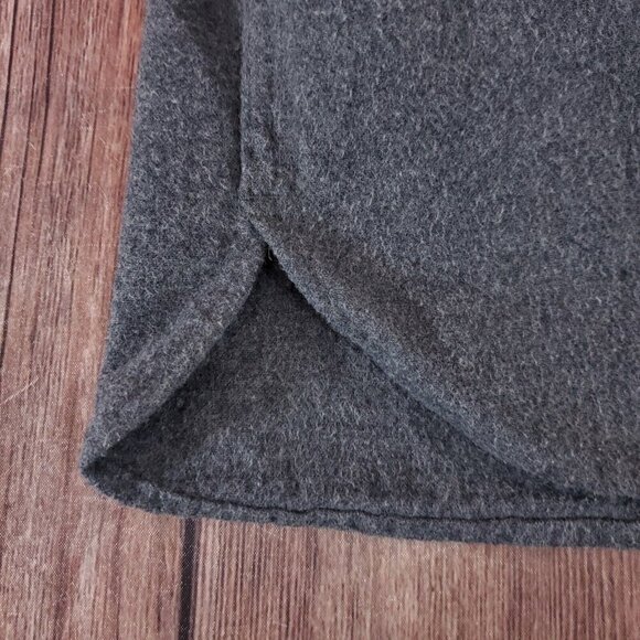 LL Bean Mens Size Large Regular Chamois Cloth Shirt Traditional Fit Gray 187923 - Picture 7 of 15